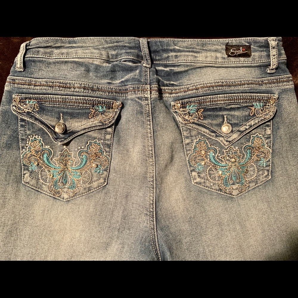 Earl Cropped Jeans with Bling